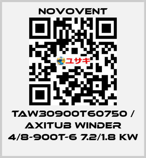 TAW30900T60750 / AXITUB WINDER 4/8-900T-6 7.2/1.8 kW Novovent