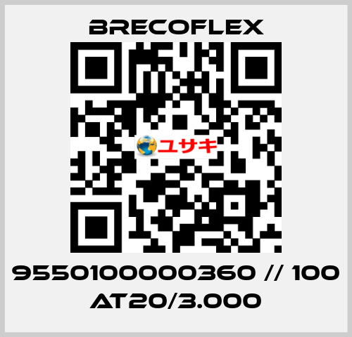 9550100000360 // 100 AT20/3.000 Brecoflex