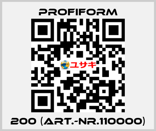 200 (Art.-Nr.110000) Profiform