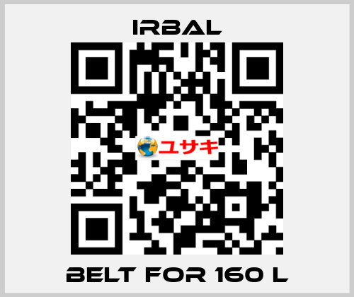 belt for 160 L irbal