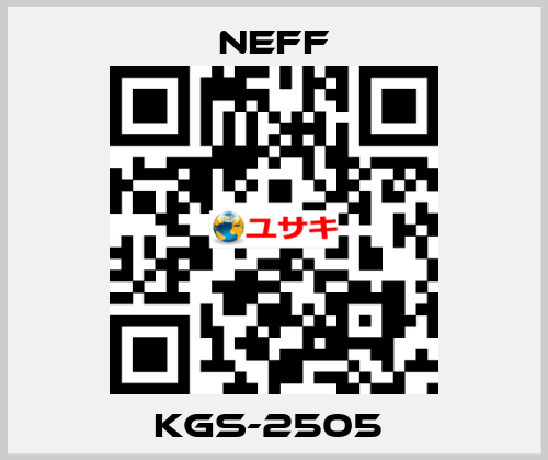 KGS-2505  Neff