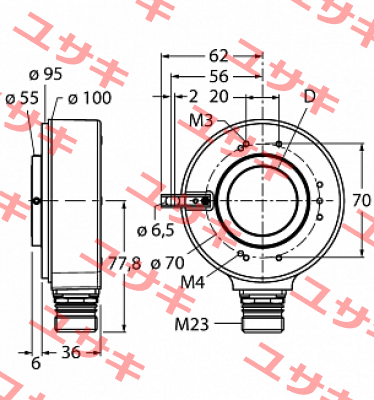 RI-42H25S4-2B1024-12M23 Turck