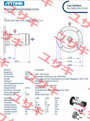 GR40 SMT 16B 150L AC28/B5 AX11/2" V Settima