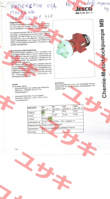 O-Ring (Spiralgehäuse) for MB 25-140 Jesco