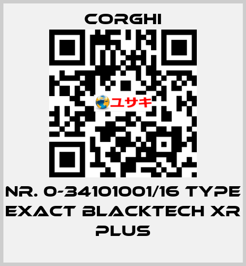 Nr. 0-34101001/16 Type EXACT BlackTech XR PLUS Corghi