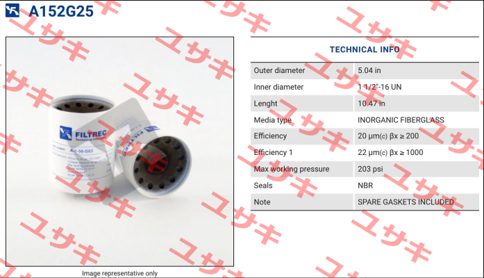 A152GW25 Filtrec