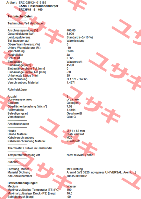 ERCH/45 - 5 - 400 / ERC-025424-015189 Schniewindt