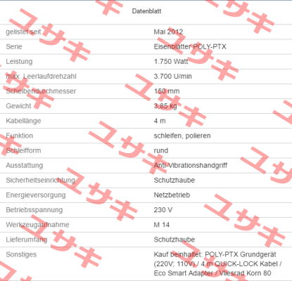 POLY-PTX® 800 40002   Eisenblätter