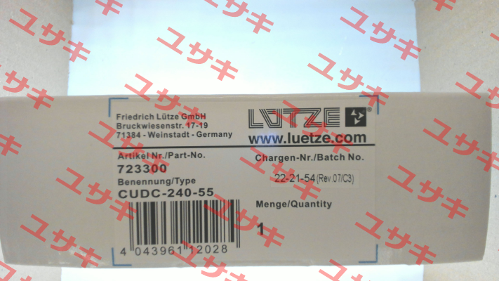 CUDC-240-55 / 723300 Luetze