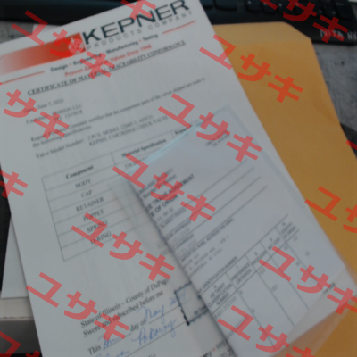 3.1 certificate (Material Traceability Report) KEPNER