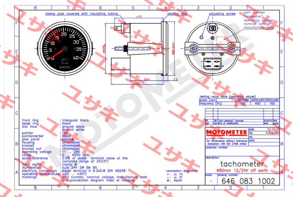 6460831002 Motometer