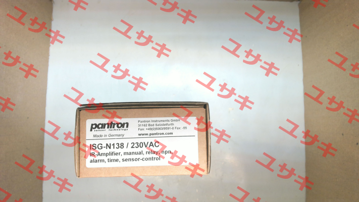 p/n: 9ISG201, Type: ISG-N138/230VAC Pantron