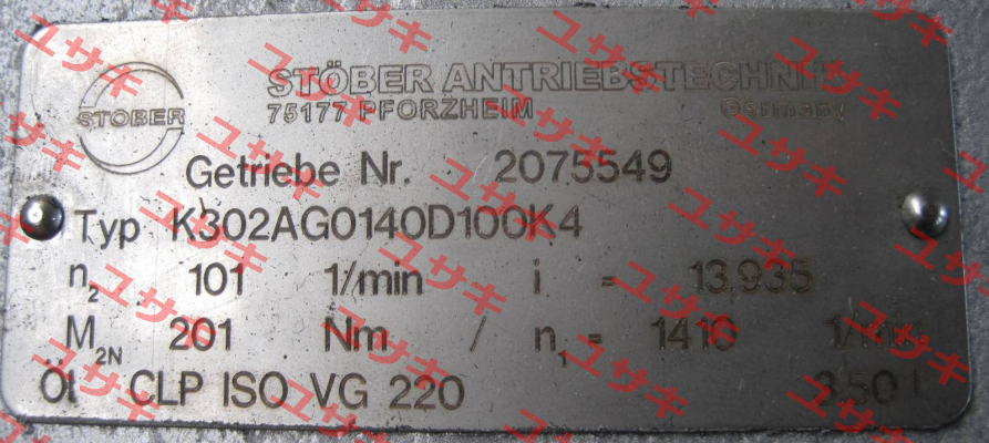 K302AG0140D100K4 Stober