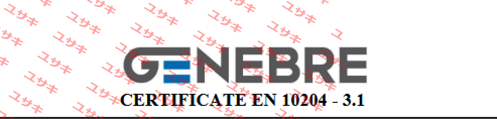 Certificate 3.1 Genebre