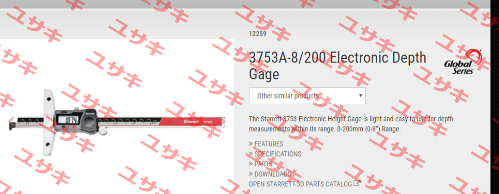 3753A-8/200 Starrett