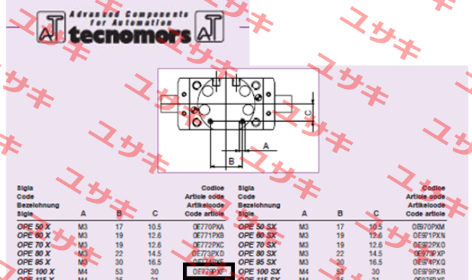 OPE100X                 Tecnomors