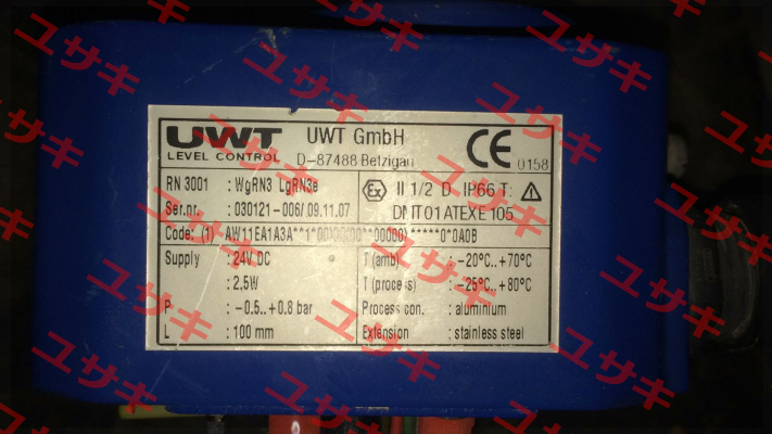 Type: RN 3001 - AW11EA1A3A Uwt