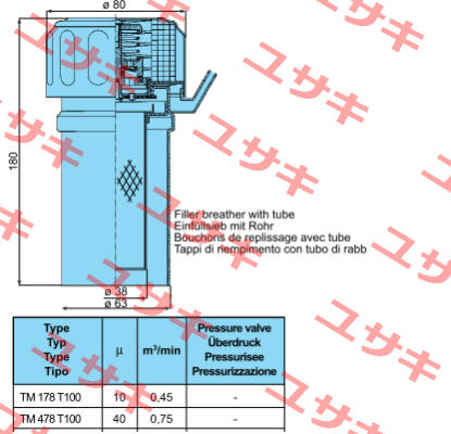 TM 478 T100  Sofima Filtri