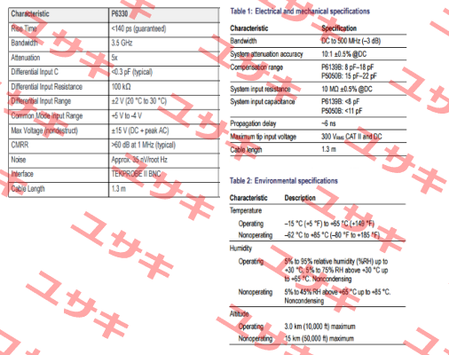 P6330 - obsolete, to find a replacement please specify the model of the oscilloscope Tektronix