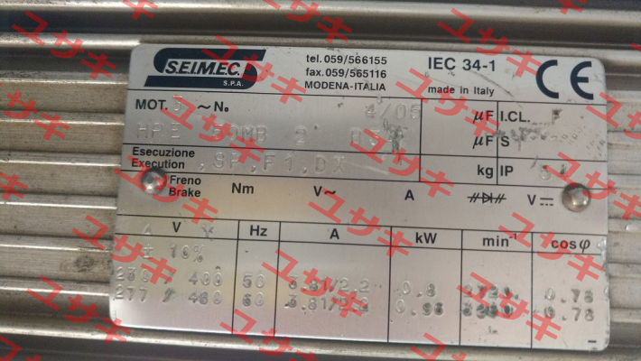 HPE 50 MB 2 230.400-50 B34  Seimec (Rossi)