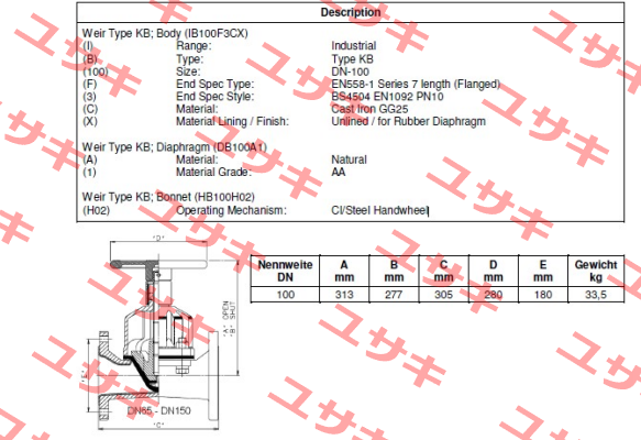 IB100F3CXA1H02 Saunders