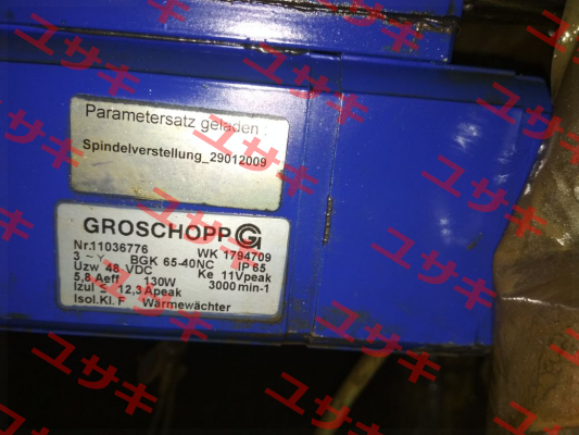 WK 1794709,11036776 OEM  Groschopp