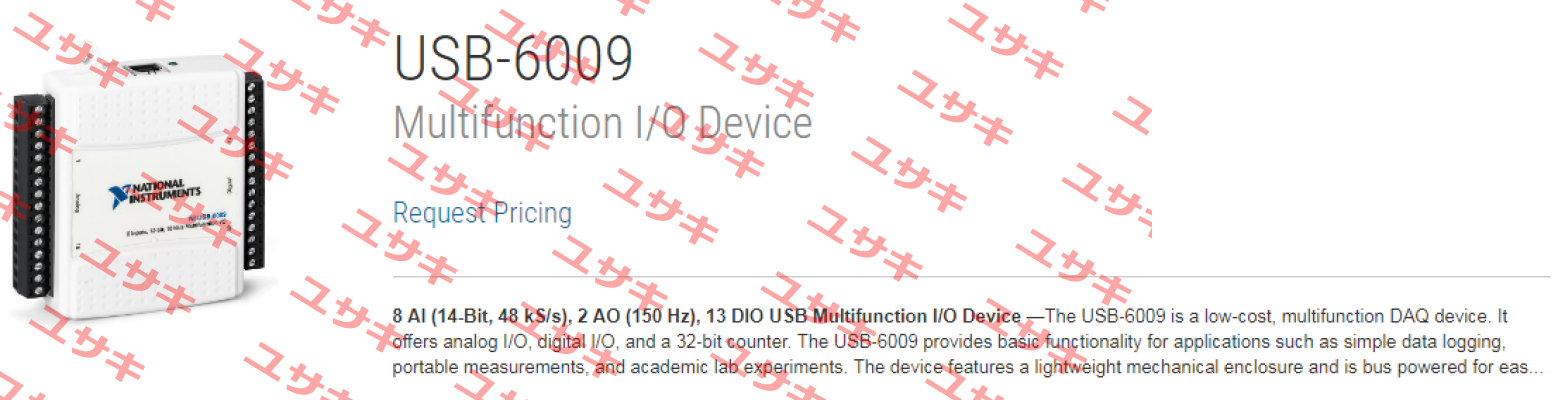 779026-01 / USB-6009 National Instruments