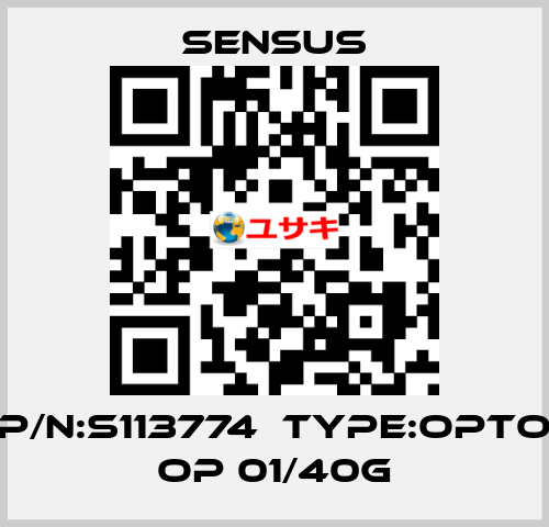 P/N:S113774  Type:Opto OP 01/40G Sensus