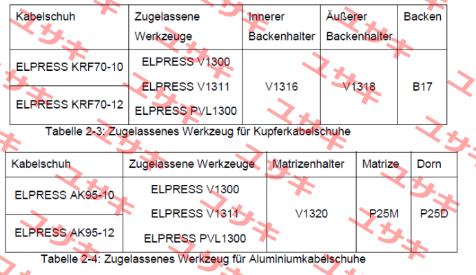 p/n: 5335-201300, Type: P25D Elpress