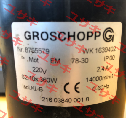 8755579 WK 1639402 oem  Groschopp