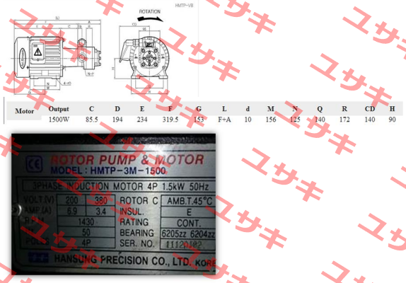 HMTP-3M-1500-204HAVB Hansung Precision