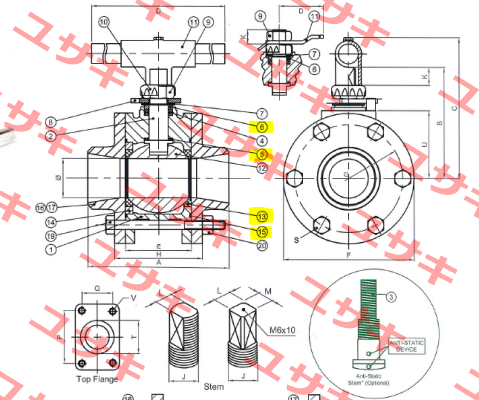 repair kit for 2666 (DN80/65) Valtaco