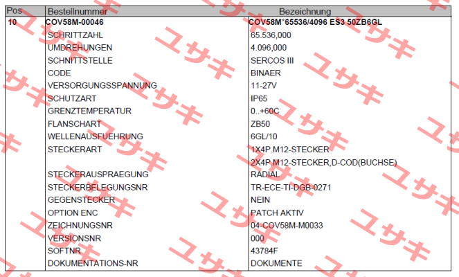 COV58M-00046 TR Electronic