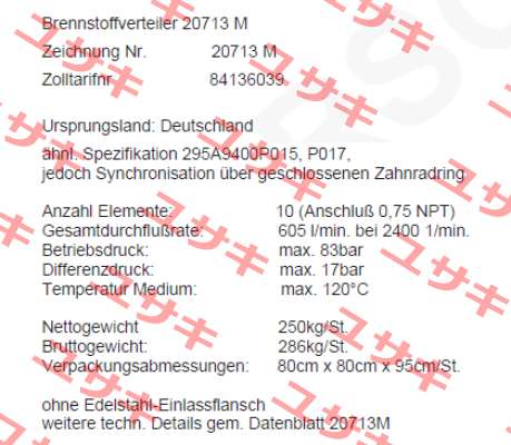 400121 / 20713M Scherzinger