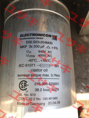 E62.S23-204M30 Electronicon