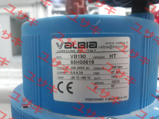 VB190 HT, cod.85H00619 Valbia