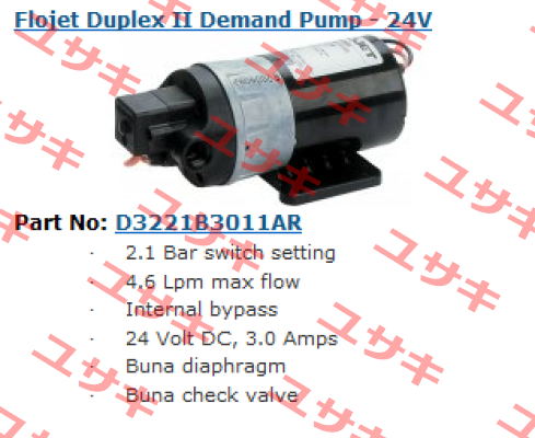 D3221B3011AR  Flojet Pump