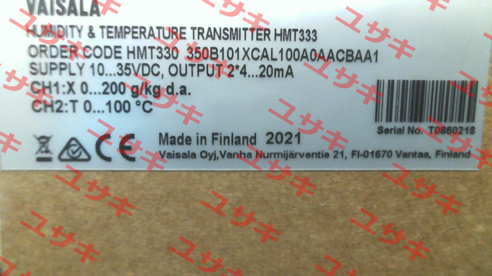 HMT330 350B101XCAL100A0AACBAA1 Vaisala