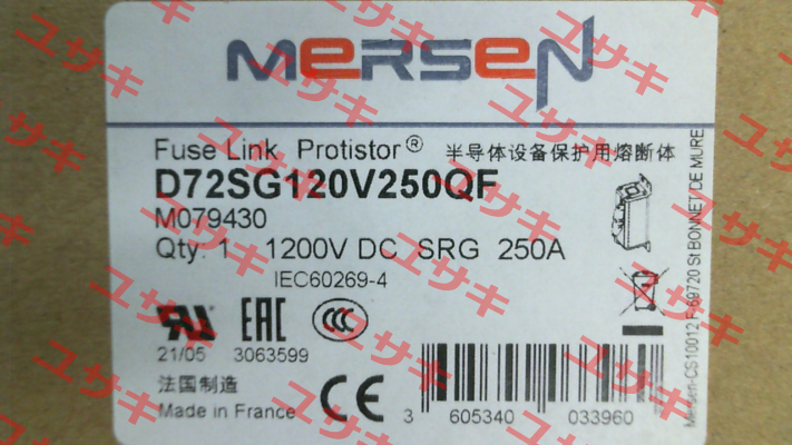 D72SG120V250QF (M079430) Mersen