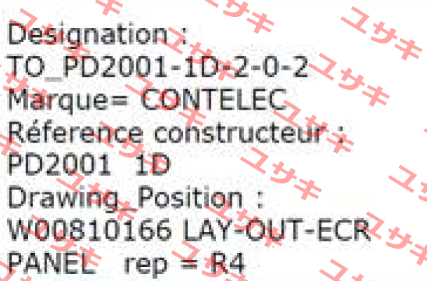 PD2001 - 1D 2-0-2 - OEM  Contelec