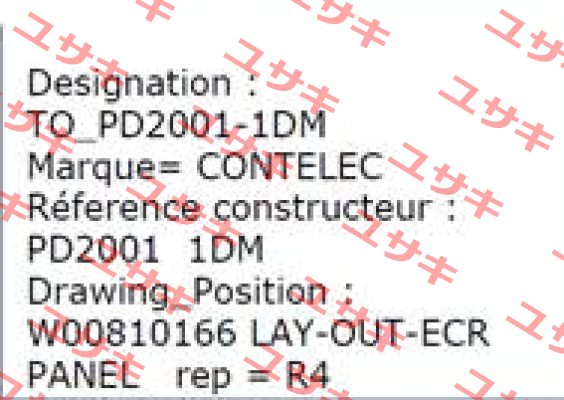 PD2001 - 1DM 1KO/1KO/J - OEM  Contelec