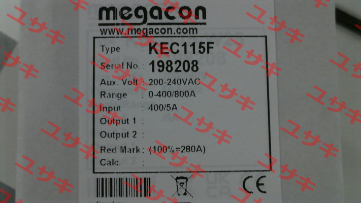 KEC115F - 200-240V Megacon