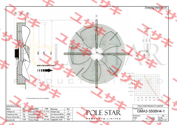 GMA3-350BH4-1 Pole Star