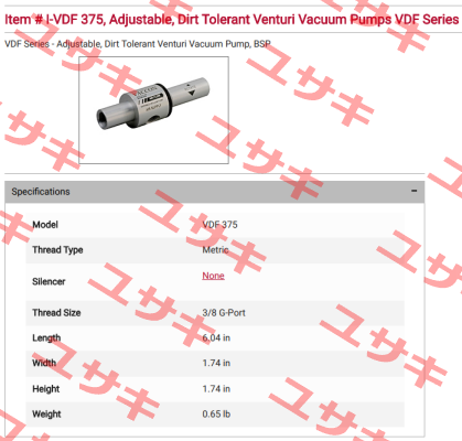 I-VDF 375 VACCON