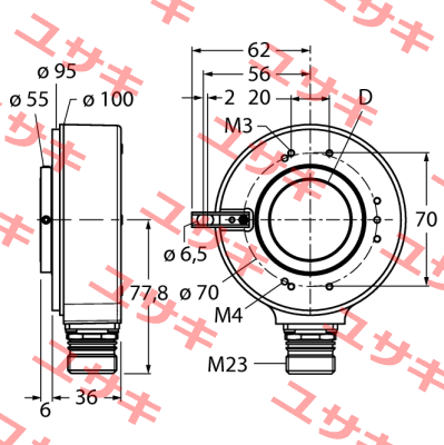 RI-42H30S4-2B5000-12M23 Turck