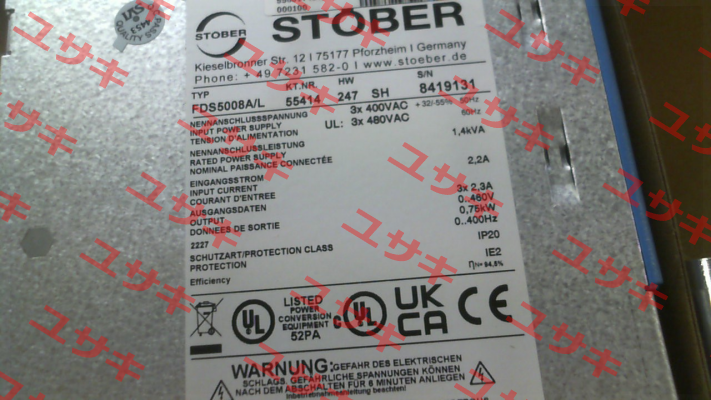 MV0000000831 - FDS5008A/L Stober