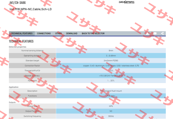 AK1/CN-3A86 Micro Detectors / Diell