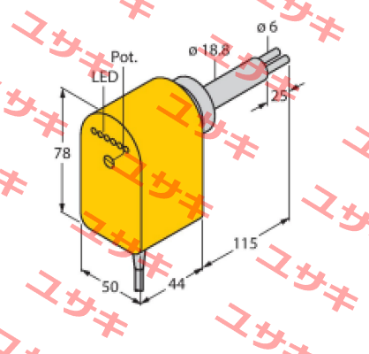 FCS-HA2P-VRX/24VDC/AL115 6M Turck