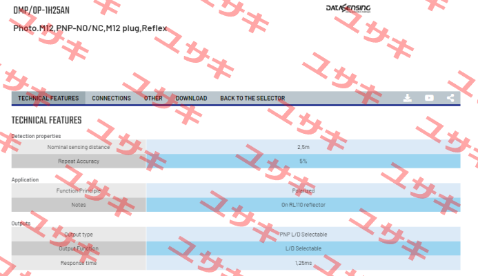 DMP/0P-1H25AN Micro Detectors / Diell