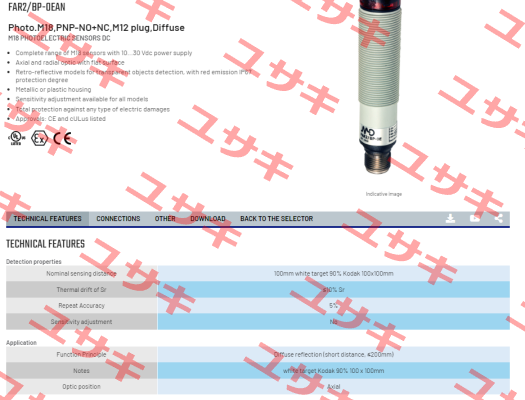 FAR2/BP-0EAN Micro Detectors / Diell